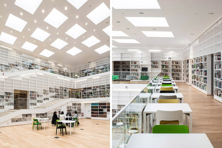 知识的螺旋体 瑞典Dalarna媒体图书馆设计