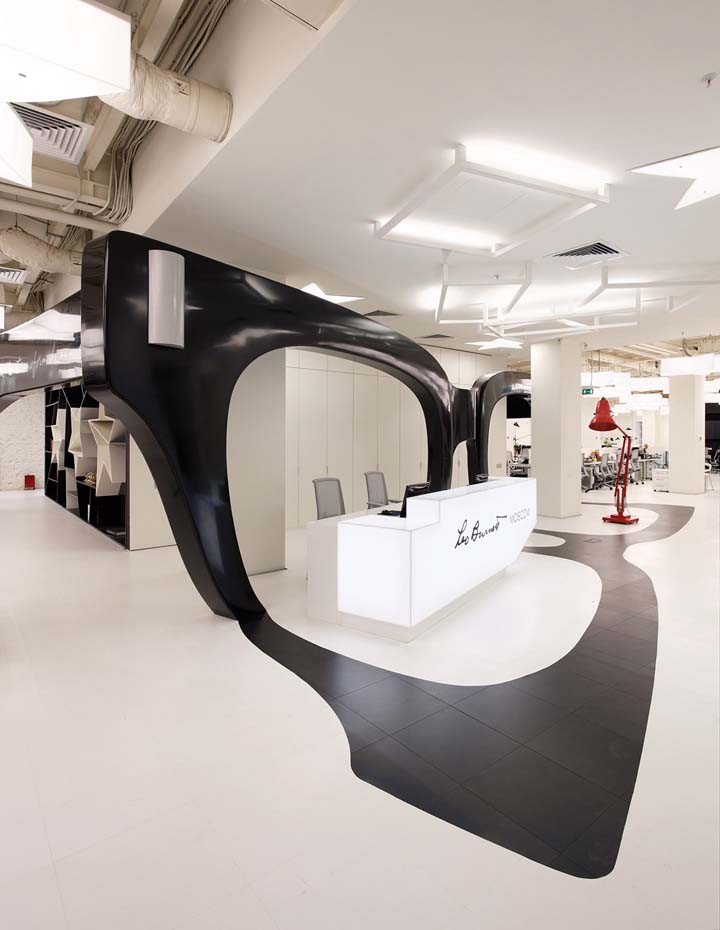 黑框眼镜 广告公司Leo Burnett莫斯科办公空间设计