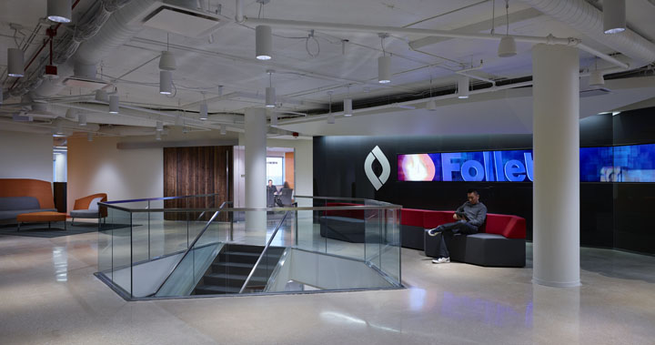 活力橙色 美國Follett韋斯特切斯特總部設計欣賞