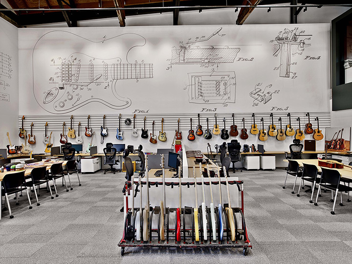 奏响世纪之音 Fender乐器好莱坞办公设计欣赏