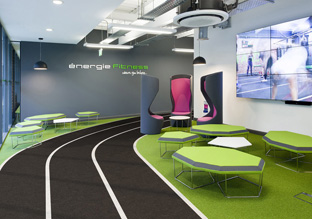 力与美 英国Energie Group健身集团摩登办公总部设计欣赏
