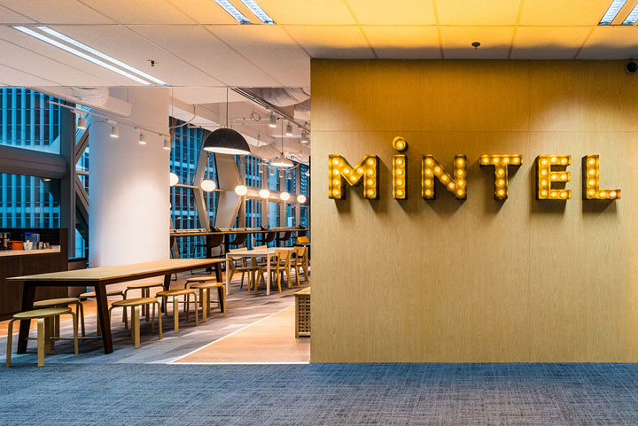 动感几何 Mintel英敏特新加坡办公室设计欣赏