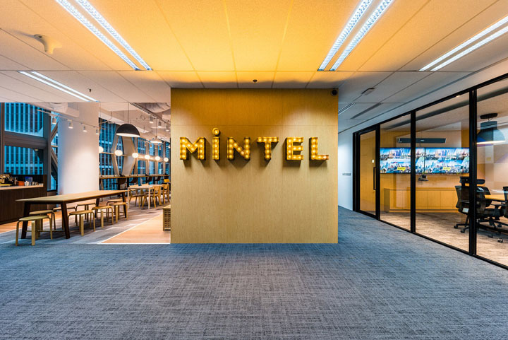 动感几何 Mintel英敏特新加坡办公室设计欣赏