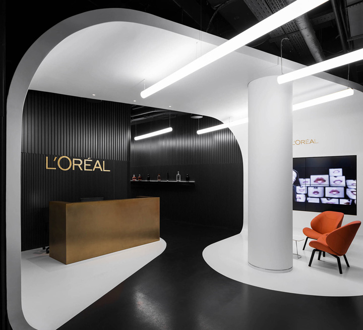 时尚剧情空间 L'OREAL欧莱雅莫斯科办公设计欣赏