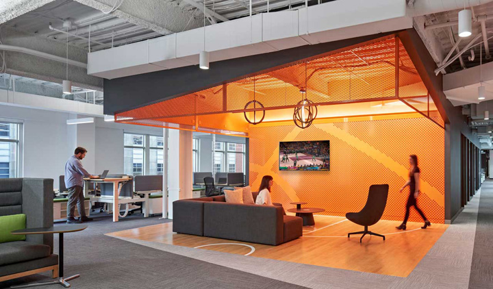 形色空间 美国梦幻体育博彩公司DraftKings波士顿新总部设计欣赏