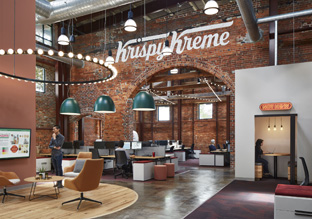 食色空间 Krispy Kreme美味甜甜圈夏洛特总部办公设计欣赏