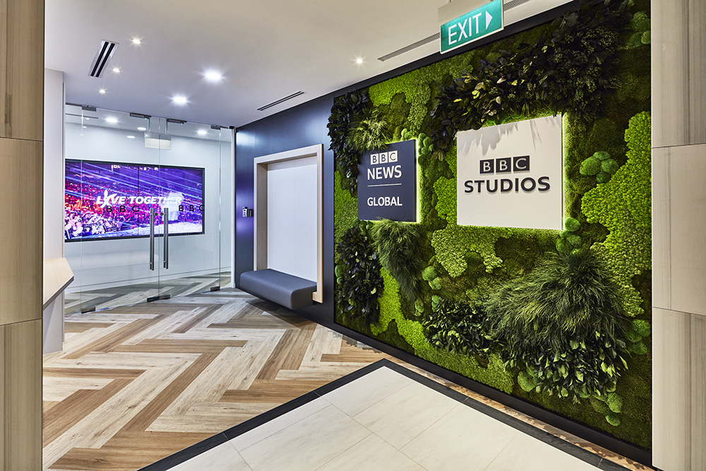 自然灵动 英国广播公司BBC新加坡办公设计欣赏