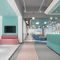 蓝色芯球 科技公司awinic上海西子国际12楼办公设计欣赏