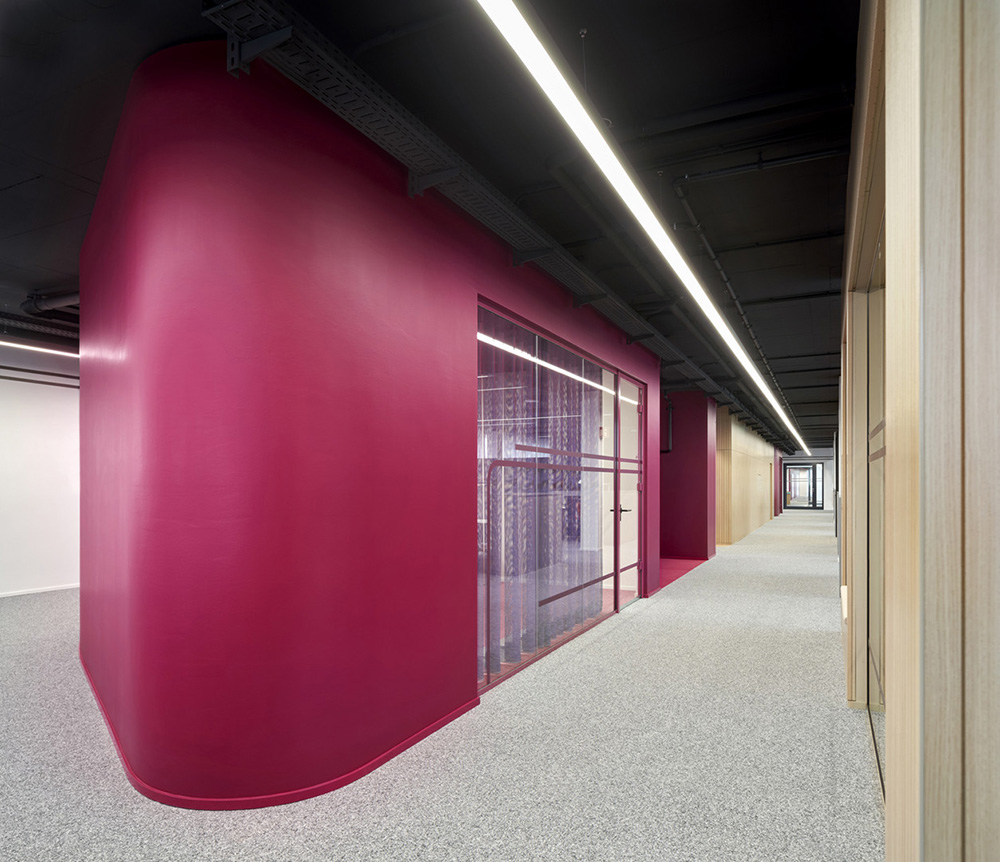 优雅莓红 德国能源供应商NEW Netz门兴格拉德巴赫办公设计欣赏