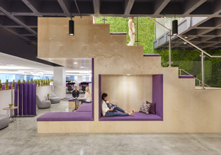 紫色摩登 联邦信用合作社Kinecta洛杉矶办公设计欣赏