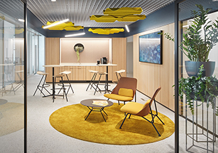 清新北欧风 瑞士Raiffeisen 银行客户接待区设计欣赏