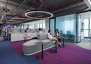 激发创造力的蓝紫色调 新思科技Synopsys研发中心设计欣赏