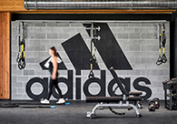 adidas阿迪达斯北美总部PZ运动健身空间 墙面图形
