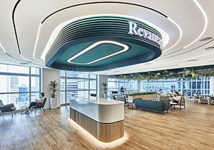 清新灵动 金融公司Revantage Asia新加坡办公设计欣赏