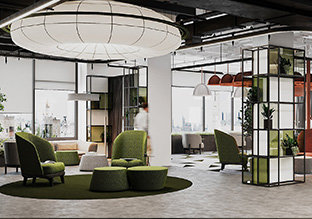奇趣多彩 科技公司Quattro超大型办公场所设计欣赏