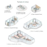 马德里LOOM联合办公 轴测图 马德里LOOM联合办公 轴测图