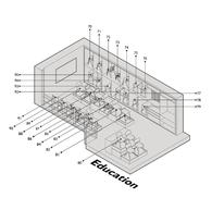 KI家具伦敦旗舰展厅 轴测图 KI家具伦敦旗舰展厅 轴测图