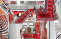 伦敦麦格理集团(Macquarie Group Limited)室内办公楼梯